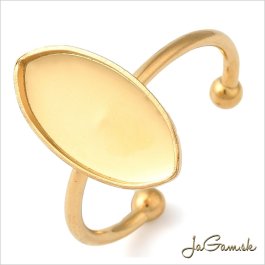 Základ na prsteň s lôžkom CHIRURGICKÁ OCEĽ 8x16mm, 1ks (CH1778g)